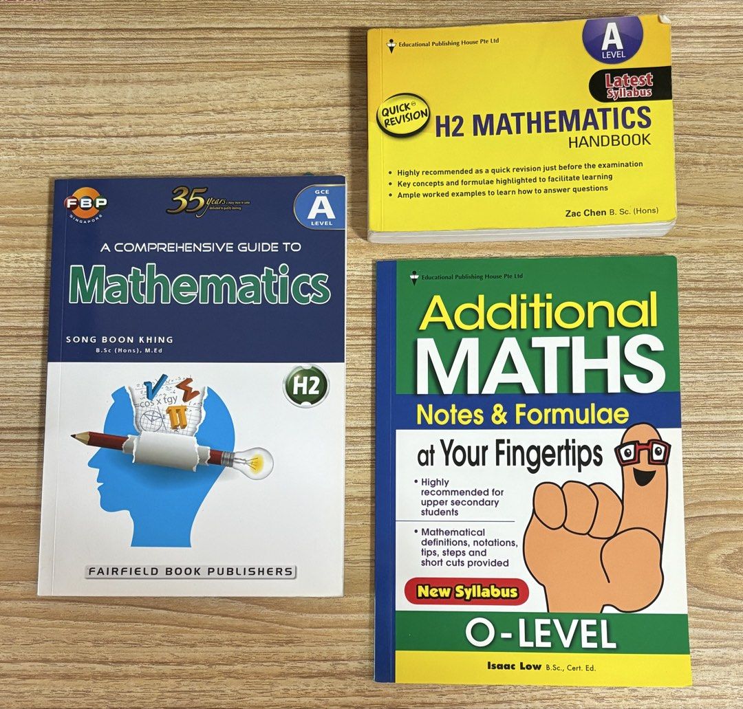 H2 a level & o level math revision books / notes, Hobbies & Toys, Books ...