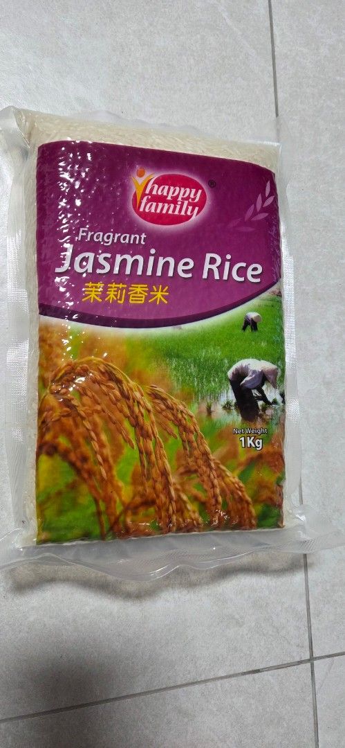 Happy Family Fragrant Jasmine Rice 1kg, Food & Drinks, Rice & Noodles ...