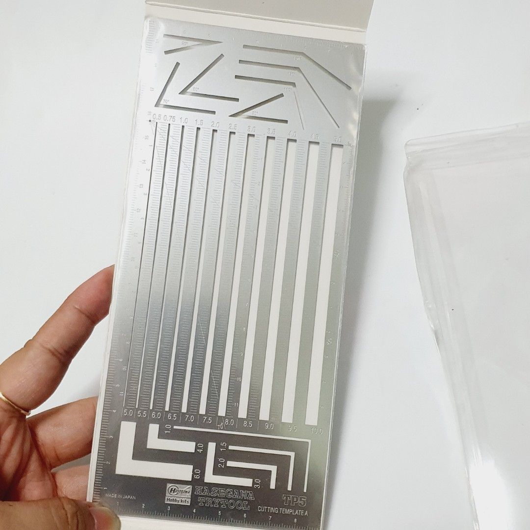 Hasegawa Trytool TP5 Cutting Template A (Category: Craft Supplies & Tools) located in Taytay. Submitted by kyo.mono (Listing ID 1425518098, Image 3). Description: 💟Follow us on IG: kyo.mono for faster replies TikTok: kyo.mono_ for videos and review Brand new Packaging not in perfect condition Unused Auth from Japan Actual photo posted.