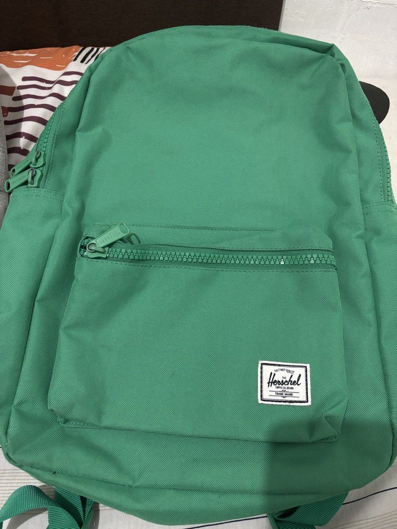 Herschel Supply Co. Backpack - Grey and Green (Category: Backpacks) located in Quezon City. Submitted by rishfav21 (Listing ID 1425474638, Image 3). Description: used once - no longer needed / Original. 2600 for 2 bag.