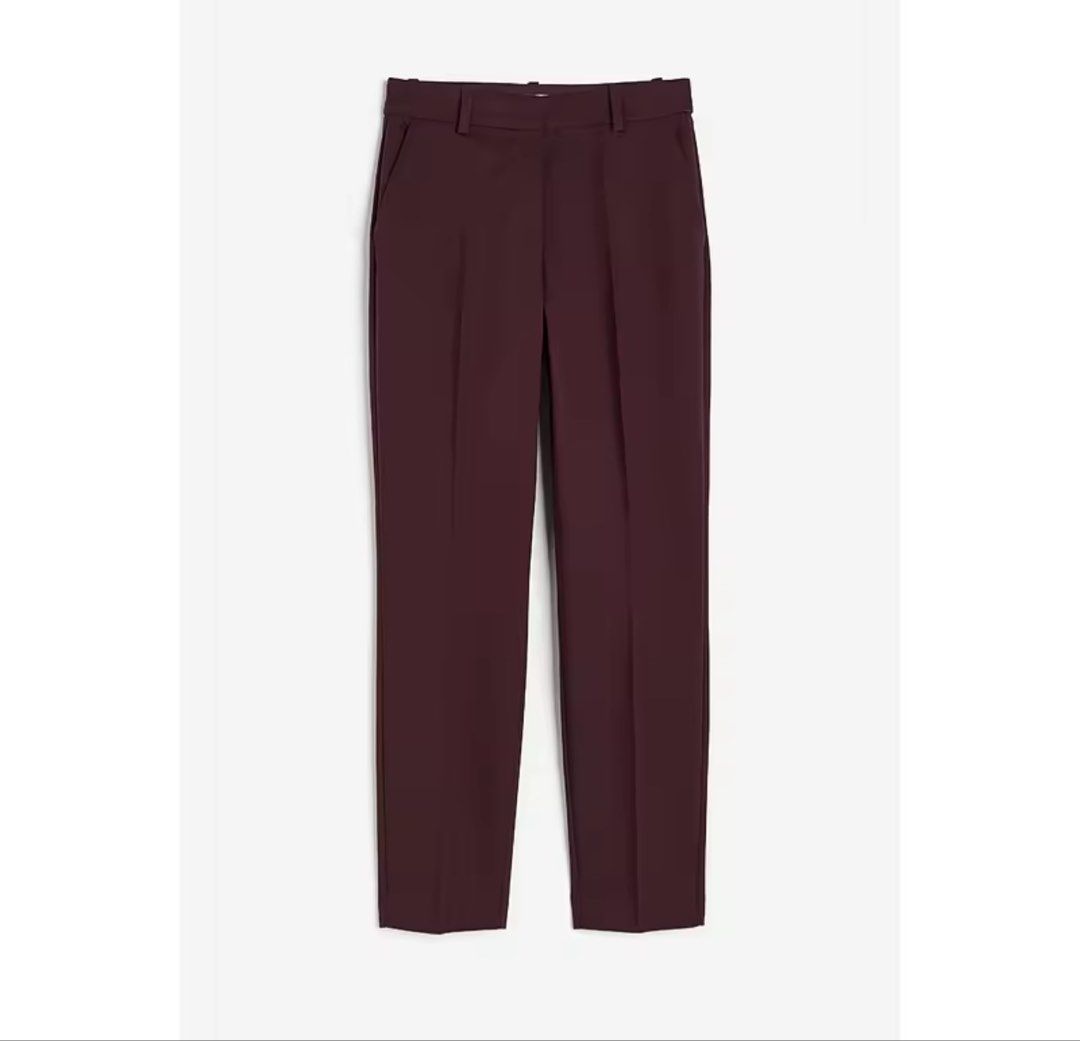 H&M Burgundy Trousers (Category: Other Bottoms) located in Marikina City. Submitted by acbwee (Listing ID 1425466243, Image 1). Description: Brand new with tags.