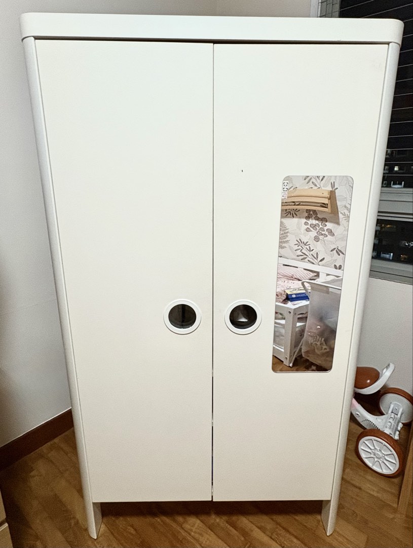 ikea-busunge-kids-wardrobe-furniture-home-living-furniture-shelves