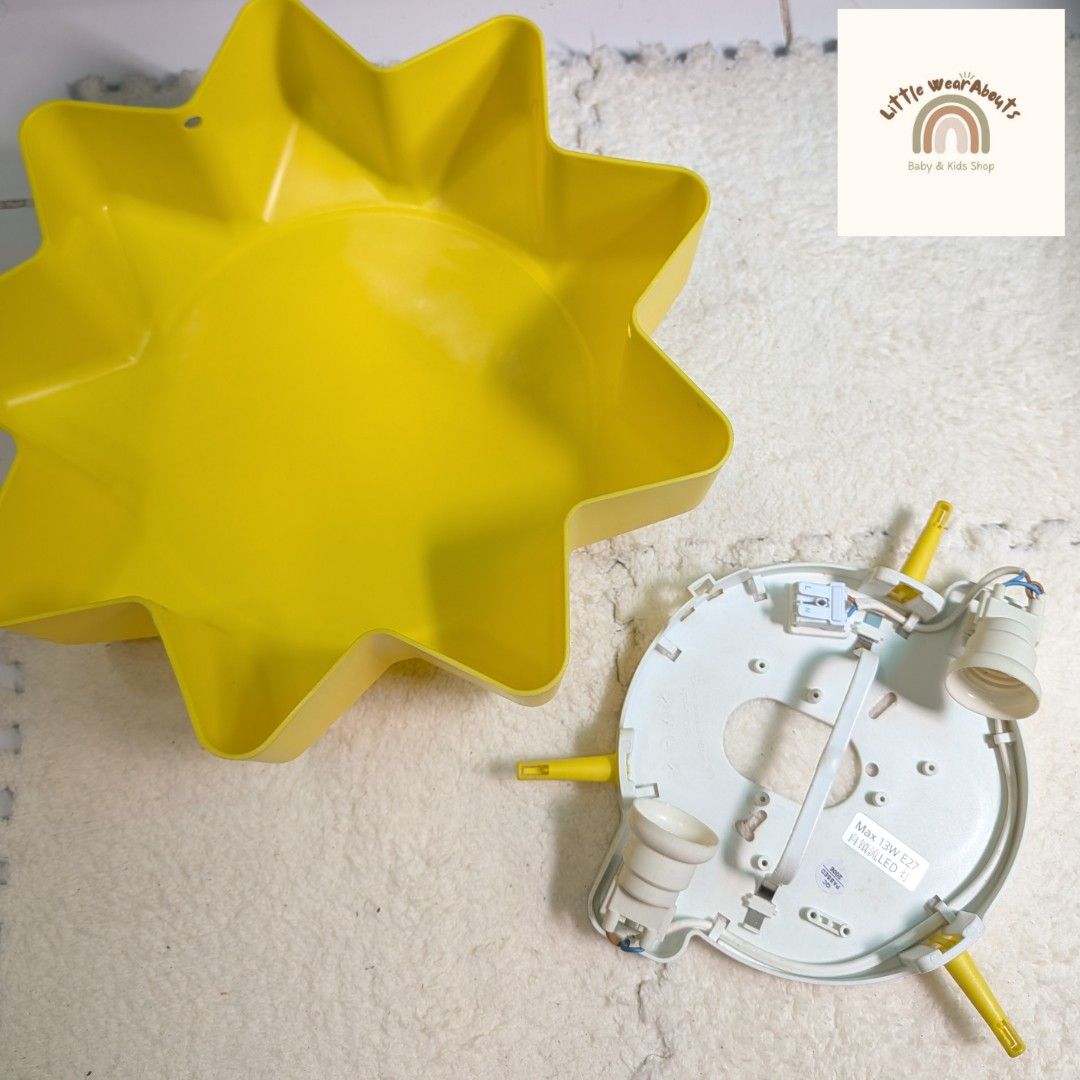 IKEA Solhem Sun Ceiling Lamp (Category: Lighting) located in Quezon City. Submitted by escentialfragrances_332 (Listing ID 1425463293, Image 3). Description: IKEA Solhem •Ceiling lamp • Need 2pcs E27 light bulb (not included) •This lamp provides a good general light and is also easy to assemble, use and clean. 📍Quezon City 📌Lalamove or JNT 📌GCash or Unionbank.