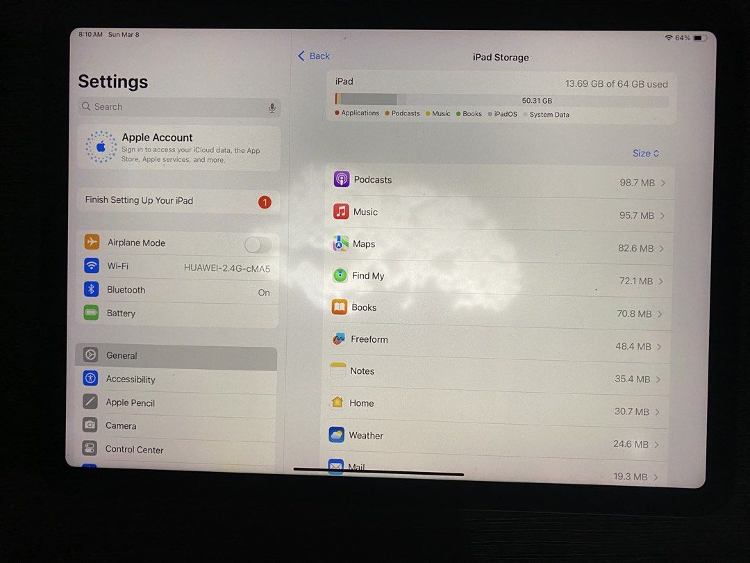 Ipad Air 4th Gen 64gb (Category: iPad) located in Manila. Submitted by ndecmaj (Listing ID 1425624668, Image 3). Description: included: pencil not included: charger (i only use any type c charger) honest issues: sunken home button but touch id still works discoloration in the middle of the screen but no issues of ghost touch rush !!.