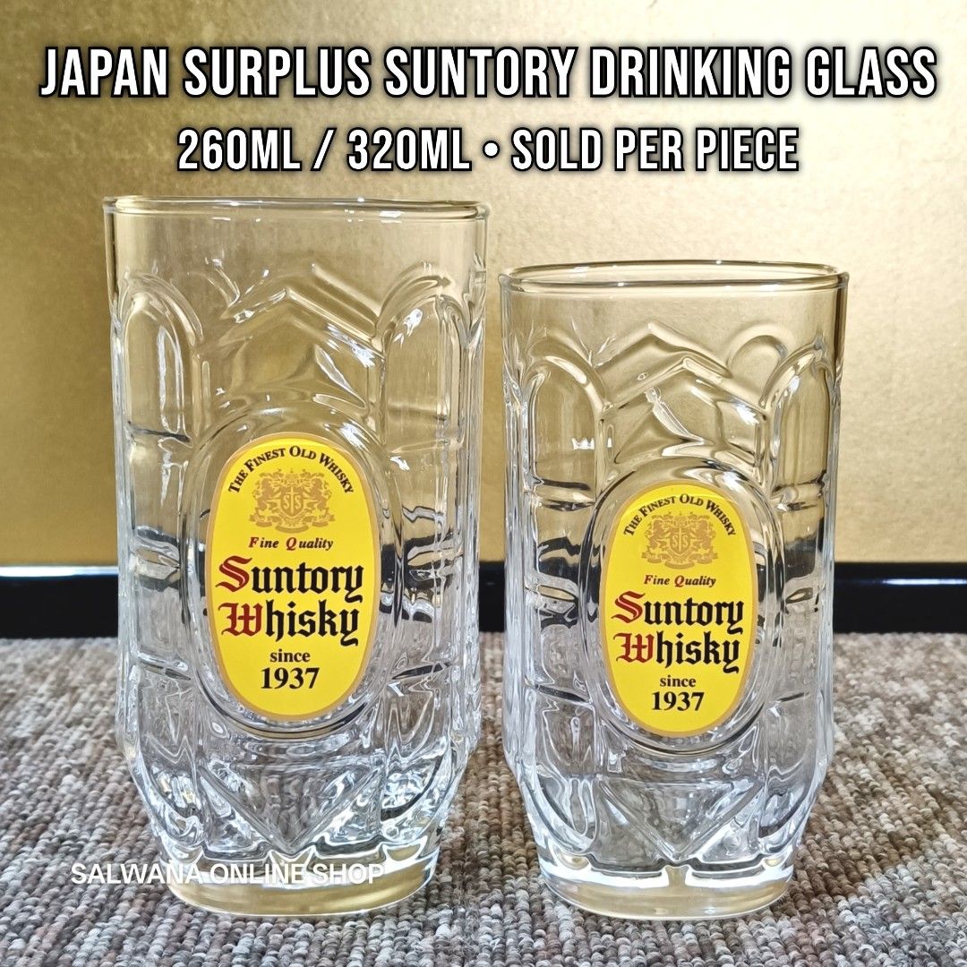 Japan Surplus Suntory Whisky Drinking Glass (Category: Other Kitchenware & Tableware) located in Mabalacat. Submitted by salwanaonlineshop (Listing ID 1425467644, Image 1). Description: JAPAN SURPLUS SUNTORY WHISKY DRINKING GLASS • SOLD PER PIECE 🇯🇵 Like New - Unused Condition 🇯🇵 Available in 260ml and 320ml 🇯🇵 No issue 🇯🇵 Japan Source 🇯🇵 SOLD PER PIECE 🇯🇵 260ml : ₱180 each 🇯🇵 320ml : ₱200 each 🛒 Follow us on S.H.O.P.E.E and L.A.Z.