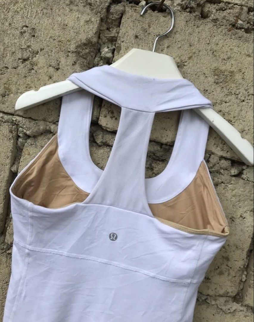 Lululemon white sports top (Category: Activewear) located in Mandaluyong City. Submitted by coco.label (Listing ID 1425542116, Image 3). Description: Lululemon dot 6 .