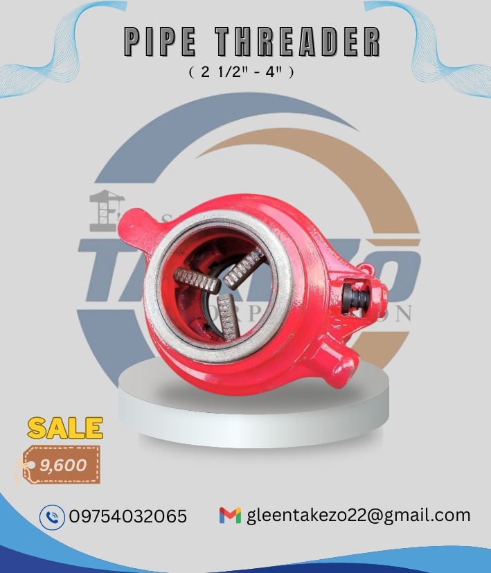 Manual Pipe Threader 4" (Category: Construction Tools & Equipment) located in Manila. Submitted by gleentakez04179 (Listing ID 1425515211, Image 1). Description: FOR MORE INFO CALL US 0️⃣-9️⃣-6️⃣-5️⃣-6️⃣-1️⃣-7️⃣-3️⃣-0️⃣-0️⃣-8️⃣ 0️⃣-9️⃣-7️⃣-5️⃣-4️⃣-0️⃣-3️⃣-2️⃣-0️⃣-6️⃣-5️⃣ Look for Jols or Gleen TAKEZO INDUSTRIAL SUPPLY 📌Manila Branch: 1268 Narcisa St. Corner Mayhaligue Abad Santos Manila 📌Cavite Branch: Centennial Rd. Highway Kawit Cavite - Pric