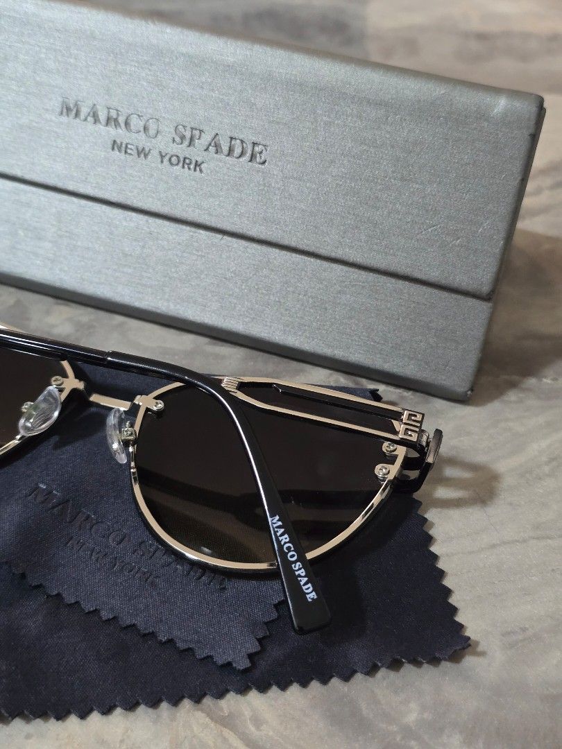 Marco Spade New York Sunglasses (Category: Sunglasses & Eyewear) located in Mandaluyong City. Submitted by _monamourph (Listing ID 1425562256, Image 3). Description: Bought in BKK worn twice only. Super duper nice in actual! :) Slightly nego if sure buyer. Rfs: decluttering.