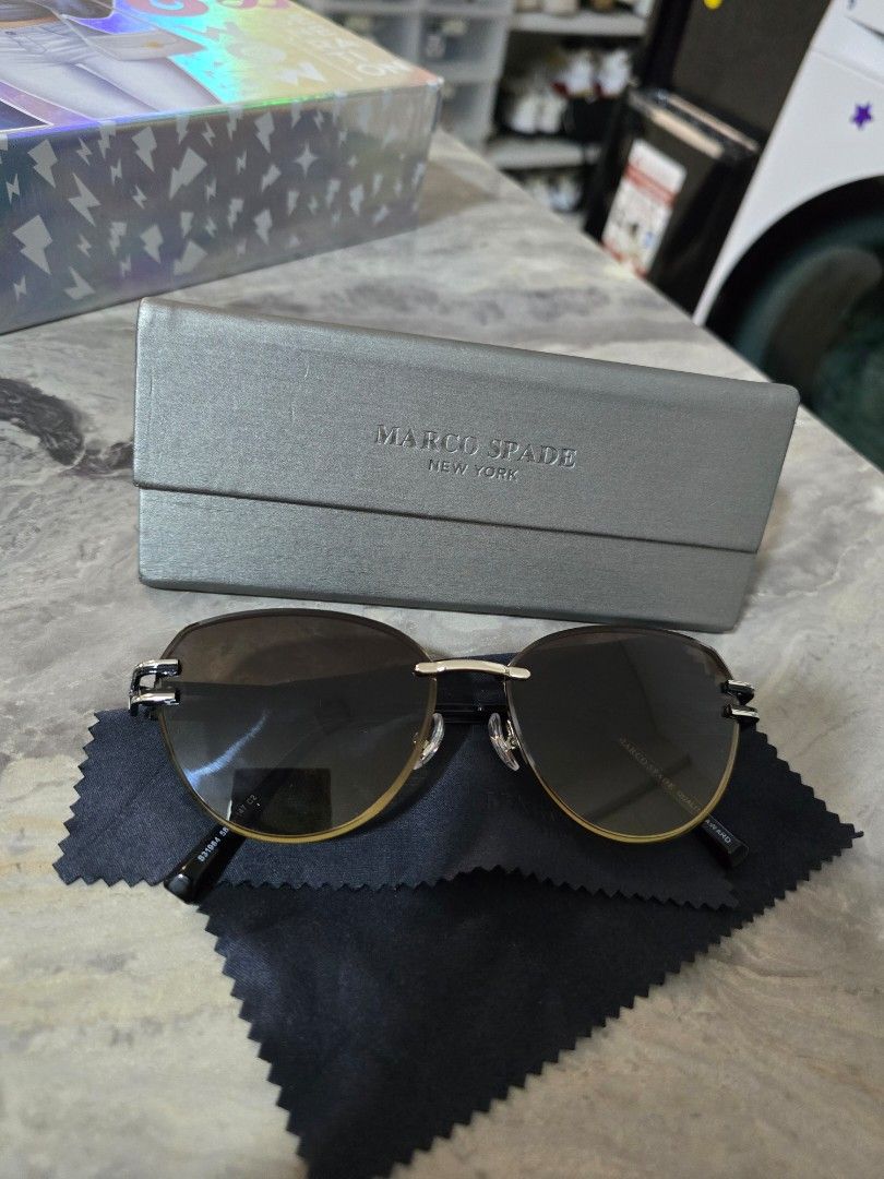 Marco Spade New York Sunglasses (Category: Sunglasses & Eyewear) located in Mandaluyong City. Submitted by _monamourph (Listing ID 1425562256, Image 2). Description: Bought in BKK worn twice only. Super duper nice in actual! :) Slightly nego if sure buyer. Rfs: decluttering.