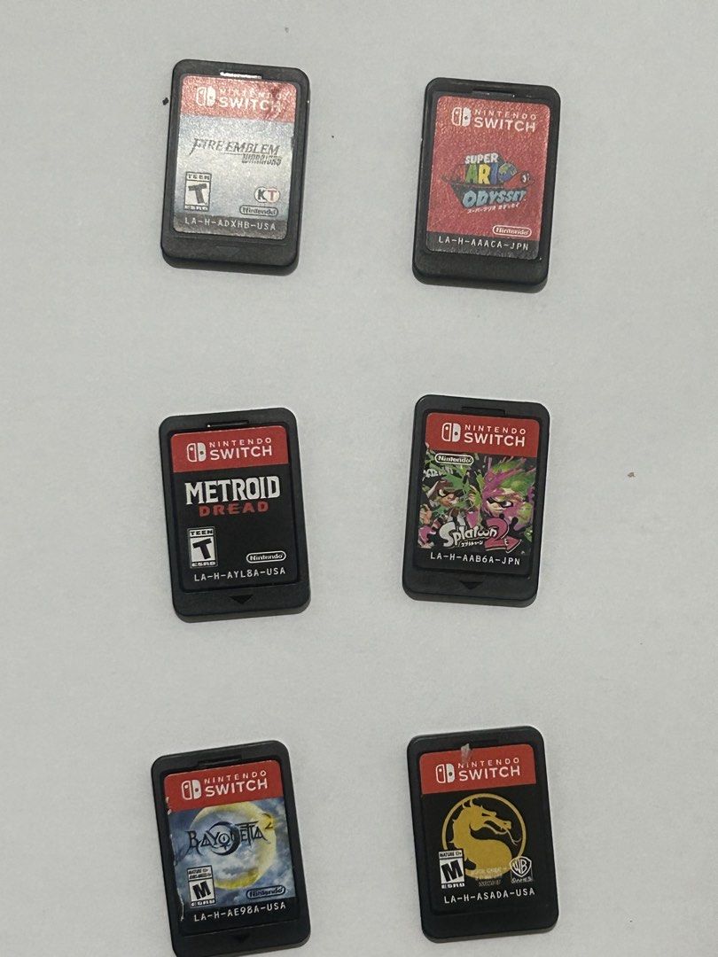 Nintendo Switch Game Cartridges (Category: Nintendo) located in Manila. Submitted by ecesmart (Listing ID 1425575361, Image 1). Description: Switch Games PRICE 1. STARLINK Battle for Atlas P700 2. Street Fighter II -P500 3. ZELDA BREATH OF THE WILD P1700 4. MARIOKART 8 -P1500 5. DOOM BETHESDA - P1100 6. Civilization VI -P900 7. Gear Club Unlimited- P600 8. Super Bomberman Konami - P700 9. Megaman 11 - P800 10. Fire Emblem Warriors -P700 11. SUPER