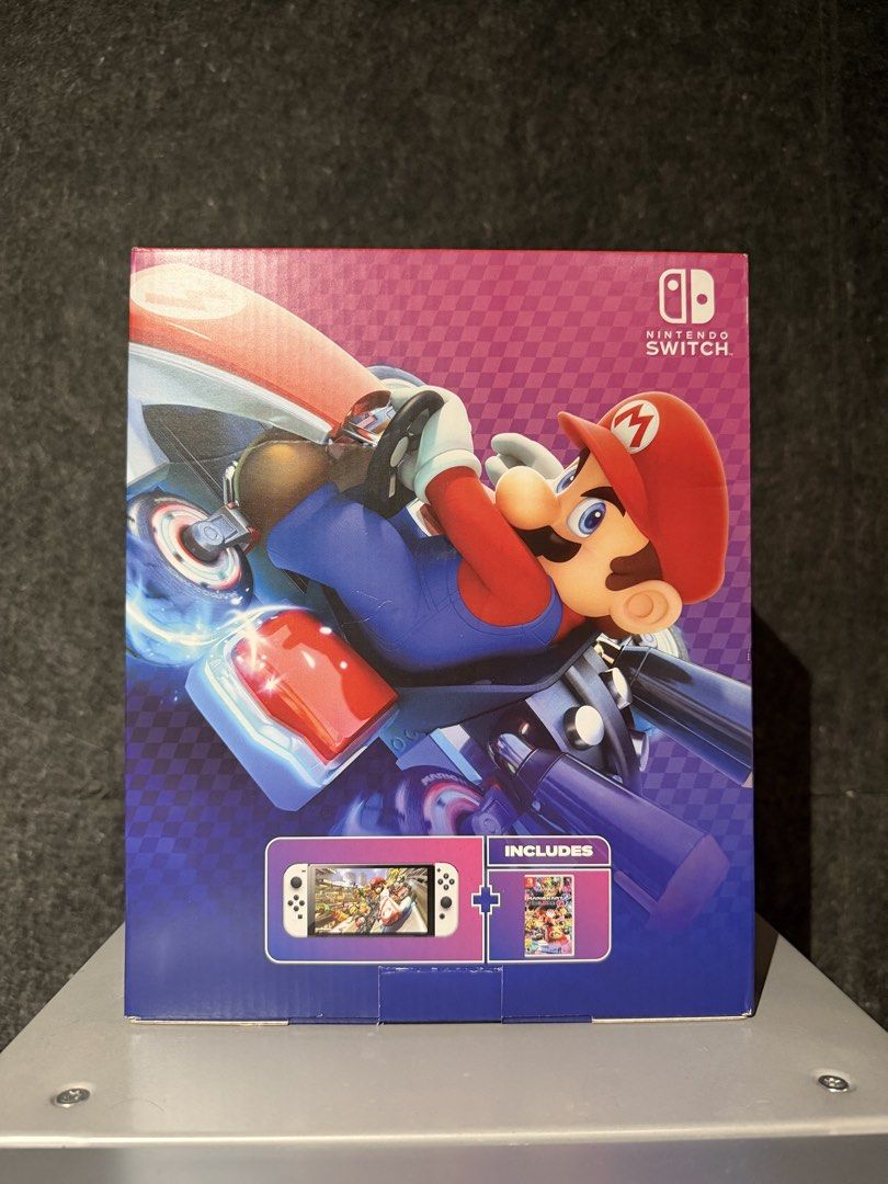 Nintendo Switch OLED Mario Kart 8 Deluxe Set (Category: Nintendo) located in Manila. Submitted by chelseahhi21537 (Listing ID 1425510994, Image 2). Description: ✨BRAND NEW ✨ Nintendo Switch - OLED Model Mario Kart 8 Deluxe Set Inclusion - mario kart 8 game .