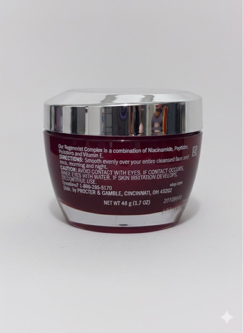 Olay Pro Advanced Regenerist Complex (Category: Face Care) located in Paranaque City. Submitted by joyaoo1 (Listing ID 1425530442, Image 1). Description: Title: Olay Pro Advanced Regenerist Complex Hydrating Moisturizer (1.7 oz) Price: 1300.00 Condition: New.