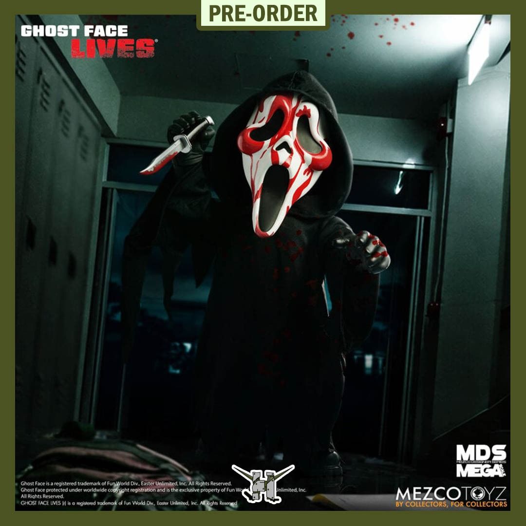 PRE-ORDER!! MDS Mega Scale Bloody Ghost Face (Category: Figurines & Statues) located in Quezon City. Submitted by figsnkits (Listing ID 1425604971, Image 1). Description: PRE-ORDER!! Mezco Toyz: MDS Mega Scale Bloody Ghost Face Pre-order price: Php 3,910 Min. DP: Php 1,000 (new) Php 700 (return customers) SRP: Php 4,600 Deadline: Mar 25, 2026 or until PO slots are full Estimated Time of Arrival: Nov 2026 (ESTIMATE ONLY: can change without notice;