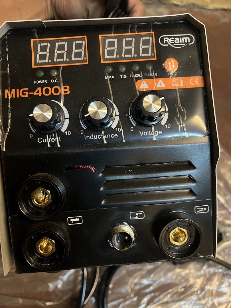Reaim MIG-400B DC Inverter Welder (Category: Construction Tools & Equipment) located in Meycauayan. Submitted by badboydulay (Listing ID 1425571541, Image 2). Description: FOR SALE REAIM WELDING MACHINE INVERTER GINAMIT KO LNG PANG VIDEO REVIEW YAN MGA BOSS DI KO NAGAMIT KASI DI NAMAN AKO MARUNONG MAG WELDING PWEDE NIYO ICHECK BAGO NIYO KUNIN MERON PA KASI KONG ISA PANG WELDING MACHINE SAYANG LANG NAKATAMBAK LANG.