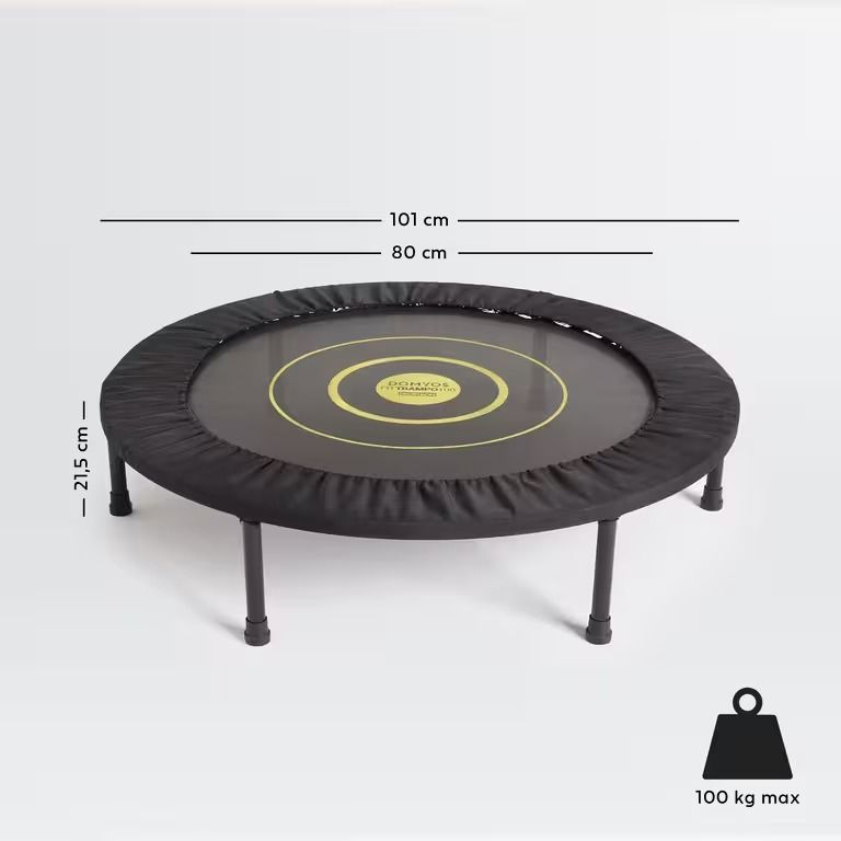 Rebounder Trampoline - 101cm Diameter, Sports Equipment, Exercise ...