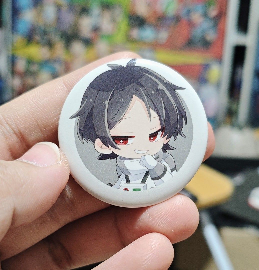Rei Sakuma (Ensemble Stars) (Category: J-Wave Merchandise) located in Manila. Submitted by yourfavoritethings7 (Listing ID 1425511649, Image 1). Description: Pin features an anime character with black hair and red eyes. The character is wearing a white and gray outfit. It would be a great addition to any anime fan's collection..