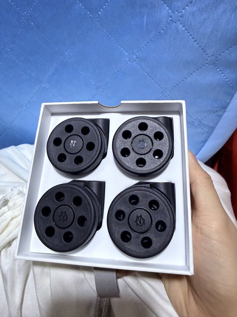 Rimowa Cabin Wheel Set (Category: Luggage) located in San Juan City. Submitted by jerliu (Listing ID 1425597765, Image 1). Description: Original Rimowa Cabin Wheels Rfs: changed to pink wheels. .