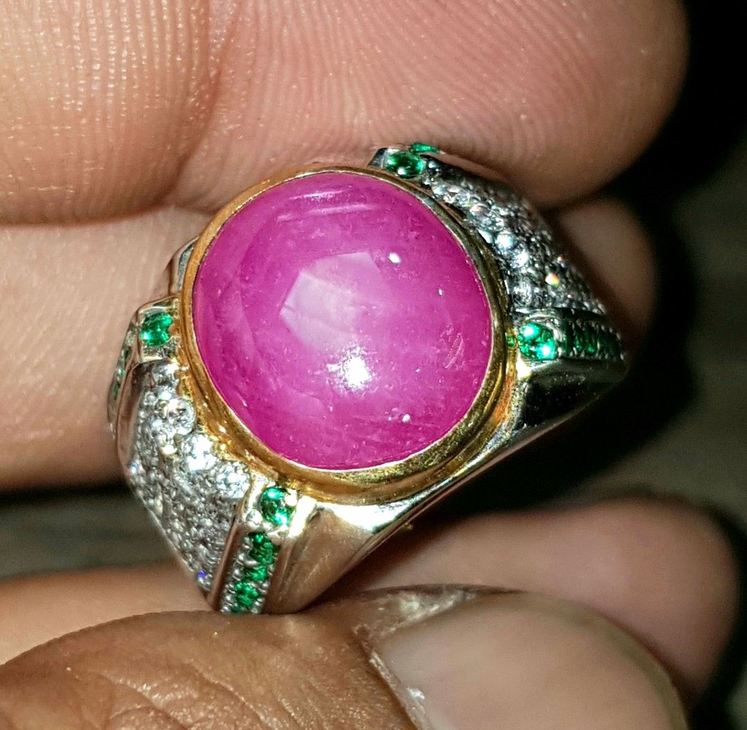 Ruby (Category: Jewelry) located in Singapore. Submitted by verovino1103590 (Listing ID 1425595183, Image 3). Description: ruby pink ring silver handmade.