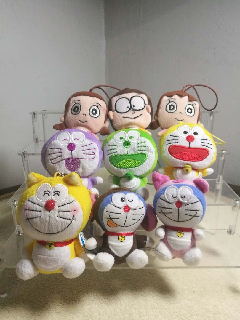 Set Doraemon Plush Keychain (Category: Character Goods) located in Baguio. Submitted by boxmania (Listing ID 1425618827, Image 1). Description: Bundle 9 pcs some charm-key ring some charm-purse some charm-ID holder From HK/UK/Dubai/Canada or Japan Surplus Box What you see is what you get No return, no exchange (random item po nakukuha ng seller sa box).