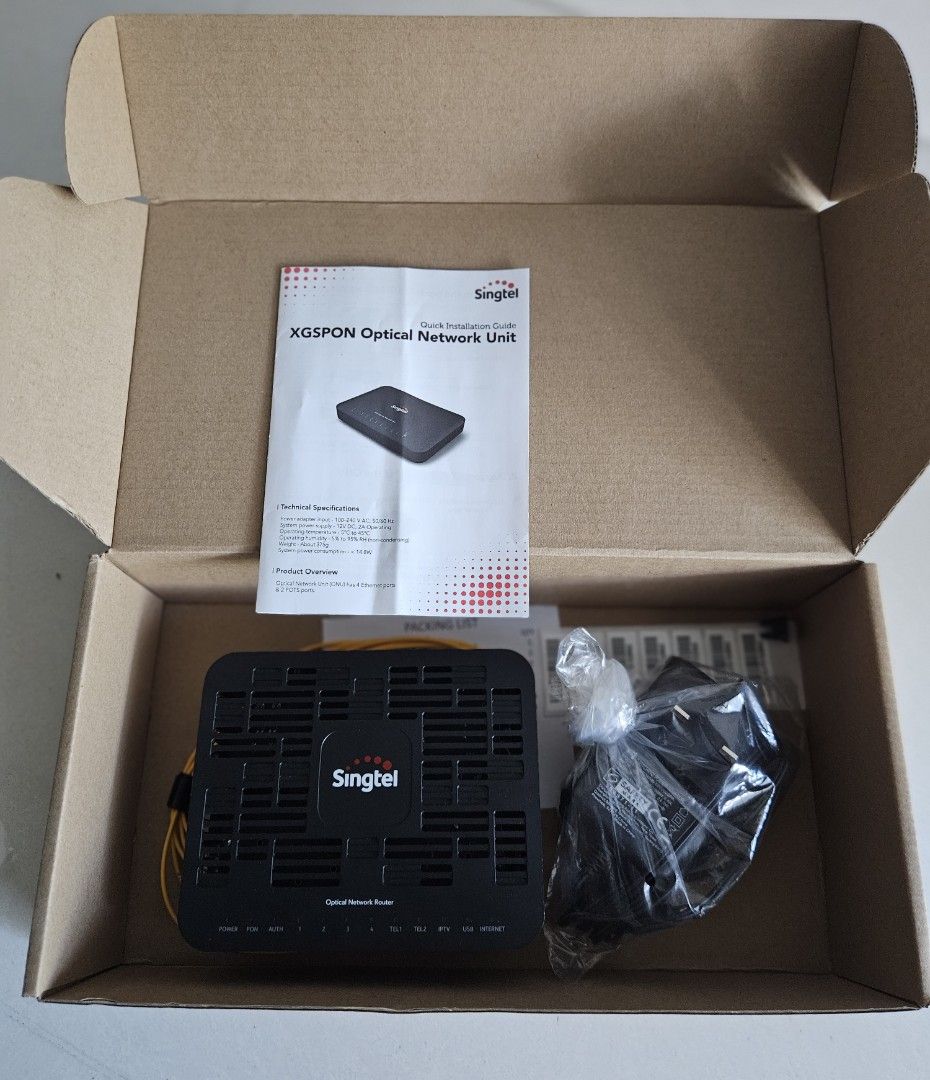 Singtel Routers And Optical Network unit449597273015603204