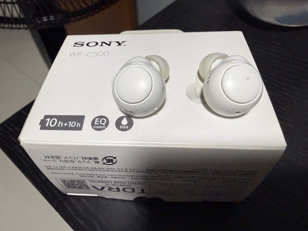 Sony WF-C500 Wireless Earbuds - White (No charging pod)