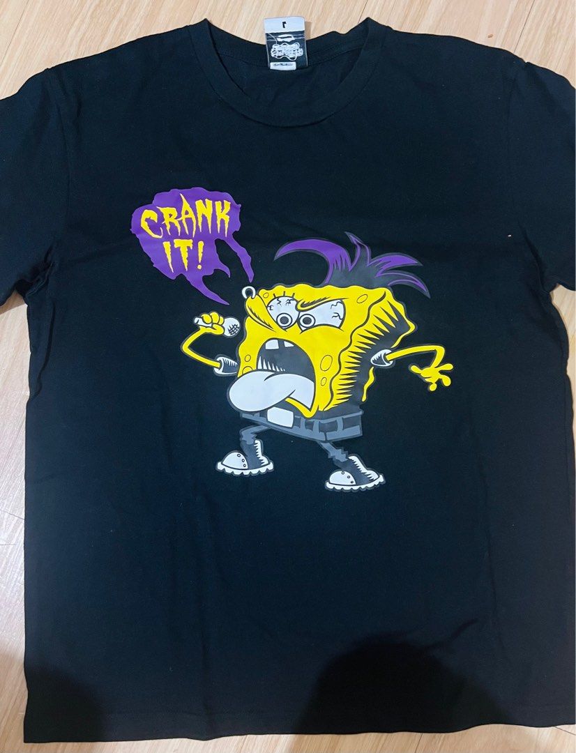Spongebob tshirt (Category: Tshirts & Polo Shirts ) located in Marikina City. Submitted by declutteringcarly (Listing ID 1425503521, Image 1). Description: Bnew just washed. Too big for my son.