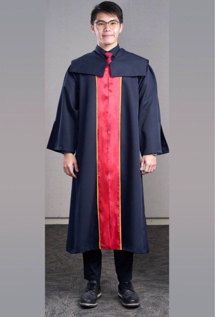 Temasek Polytechnic Grad Robe TP grad gown/Temasek Poly Graduation Gown, Women's Fashion, Dresses ...