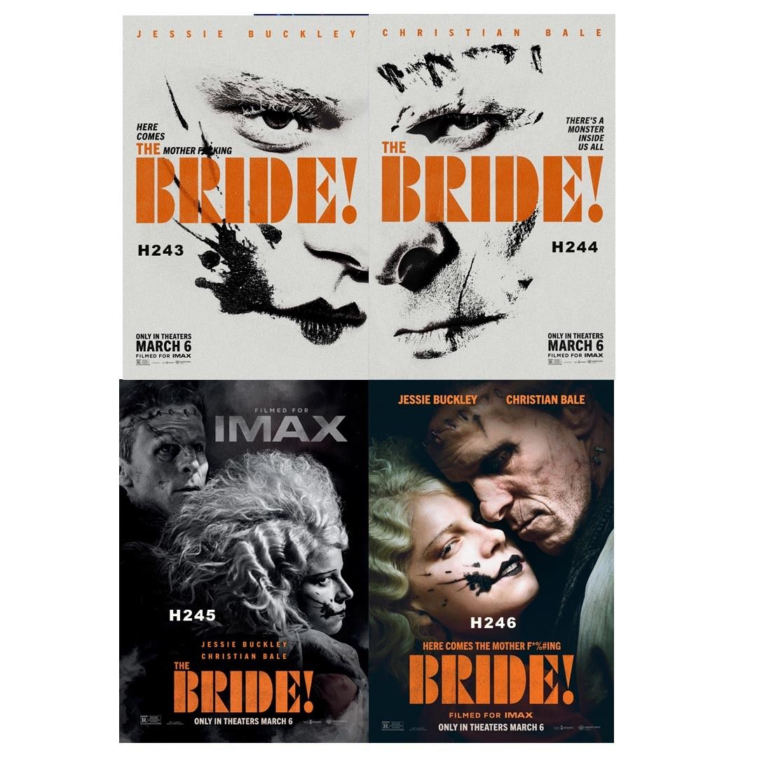 THE BRIDE! MOVIE POSTERS (2026), Hobbies & Toys, Art & Prints on Carousell