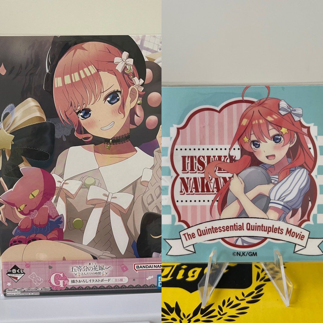 The Quintessential Quintuplets Merch Set (Category: Designer & Blind Box Toys) located in Paranaque City. Submitted by kousakuragi_ (Listing ID 1425462173, Image 1). Description: ✨ LAST PRICE ^^ ✨ First to pay basis “> ✨ No cancellation of order/s ✨ Shipping is every Wednesday & Saturday only 🌸 ✨ Authentic 🇯🇵 ✨ MOP: GCash ✨ MOD: Direct j&t 📍 Parañaque City.