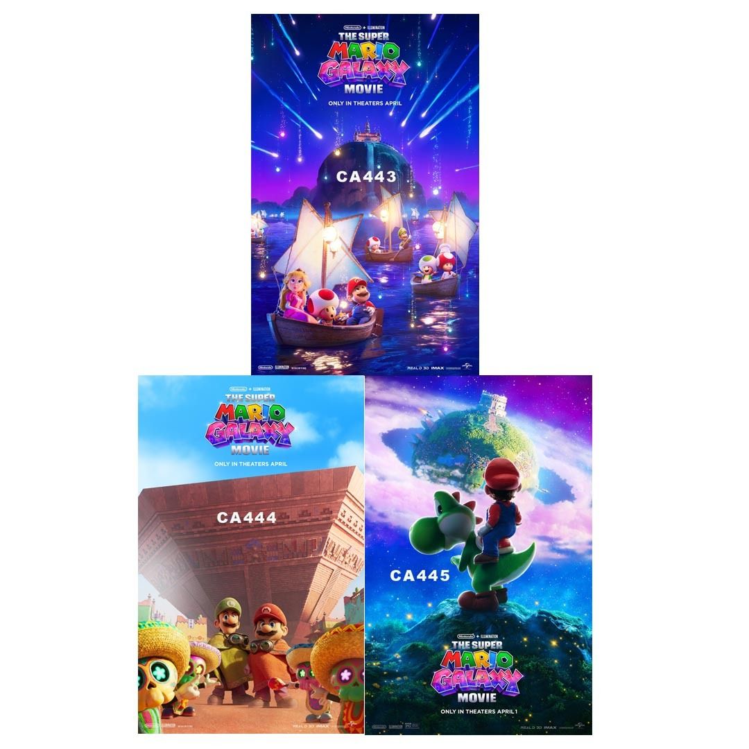 THE SUPER MARIO BROS GALAXY MOVIE POSTERS (2026) PART 1, Hobbies & Toys ...