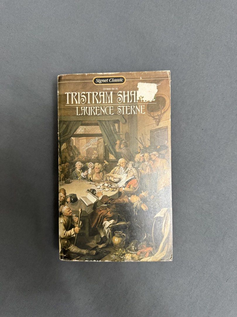 Tristram Shandy by Laurence Sterne (Category: Storybooks) located in Paranaque City. Submitted by redreads (Listing ID 1425572673, Image 1). Description: mass paperback size. tanning and foxing are visible. book is authentic, not reprint. rfs: decluttering, need shelf space for new books; duplicate copy MOP: Gcash | BDO MOD: Lalamove | J&T (shipping fee to be shouldered by buyer).