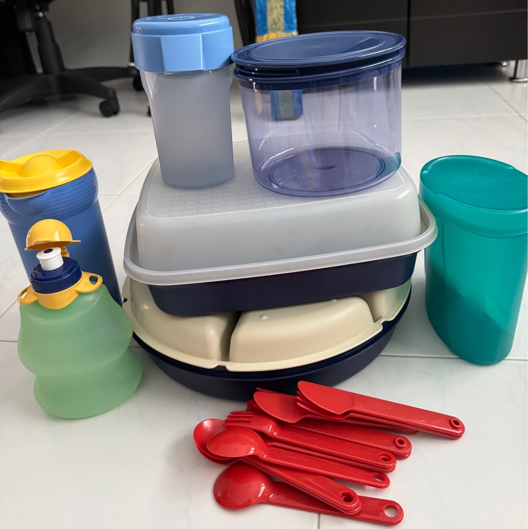 Tupperware Assorted Containers and Cutlery Set, Furniture & Home Living ...