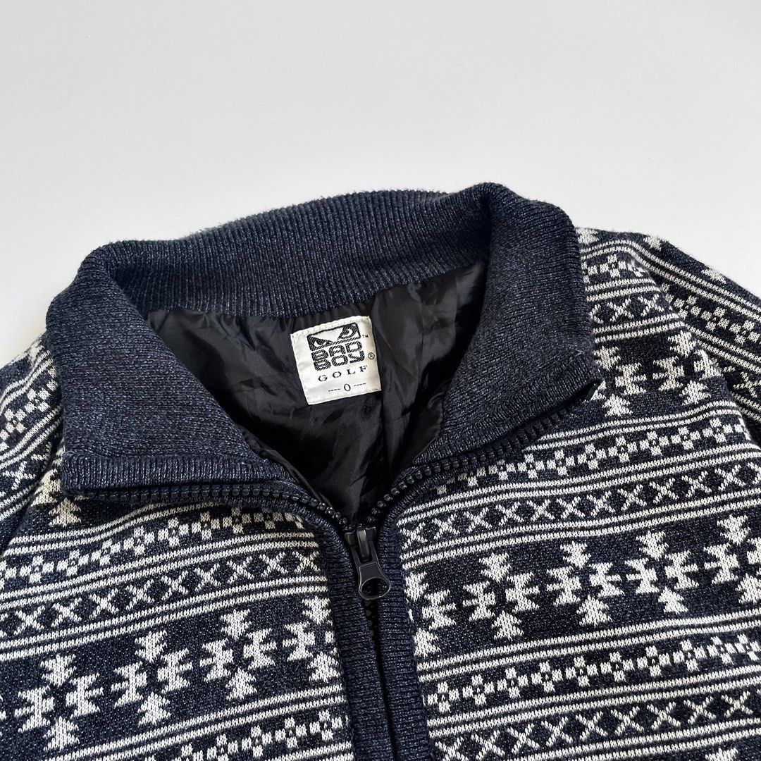 Vintage Bad Boy Golf Full Zip Jacket (Category: Coats, Jackets and Outerwear) located in Imus. Submitted by streetgrails.ph (Listing ID 1425554257, Image 3). Description: BADBOY GOLF FULLZIP CARDIGAN JACKET 23x27 (size large) This cardigan jacket is perfect if you’re looking for a clean jacket because of its good condition and stylish pattern design. in excellent condition 9/10 color rate no issue imus cav loc! 📍 courier/mode of delivery: j&t or