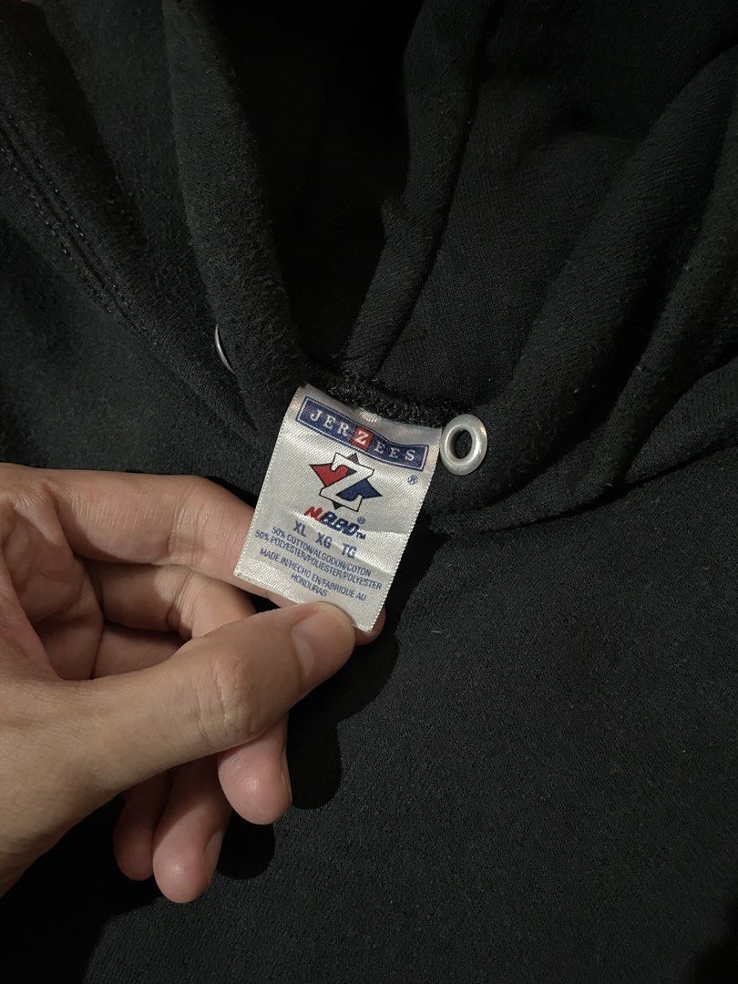 Vintage Jerzees Hoodie (Category: Hoodies) located in Marilao. Submitted by deej.goodstuff (Listing ID 1425525029, Image 3). Description: Vintage Jerzees Hoodie! Size XL on tag 25W x 28L Very good condition (color may vary due to lighting) 449+sf.