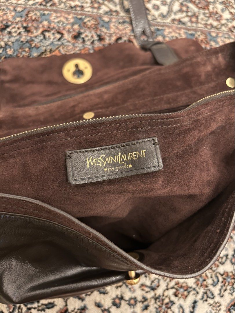 YSL Muse 2 Brown Leather Bag (Category: Luxury Bags & Wallets) located in Quezon City. Submitted by iridocylcytits (Listing ID 1425528941, Image 1). Description: - YSL Muse 2 shoulder bag - Brown leather and Suede - Classic design - Includes dust bag -Gold Hardware - Never used, good as new. MOP: Gcash and Bank transfer RFS: never used and need funds.