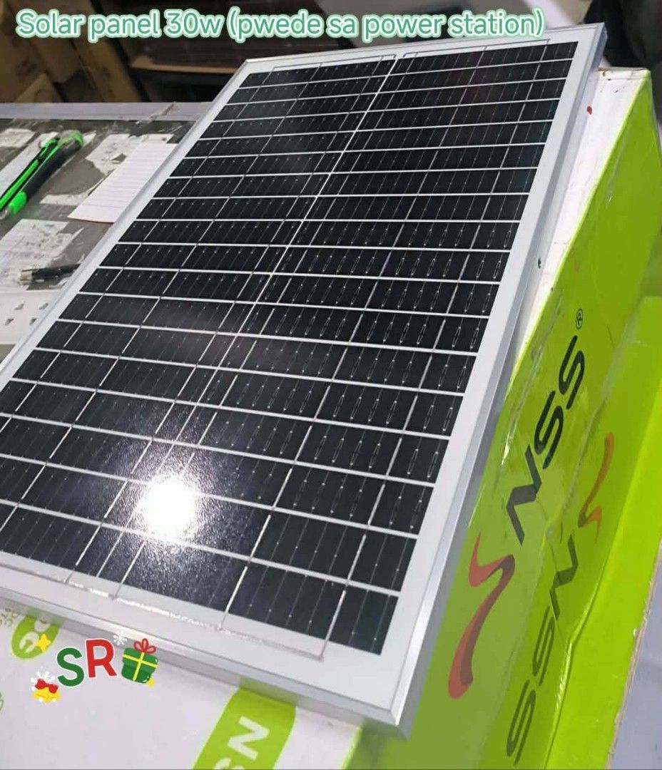 30W Solar Panel for Power Station (Category: Lighting) located in Manila. Submitted by nikkoshop (Listing ID 1429595502, Image 2). Description: Solar panel is designed for use with a power station. It has a 30W capacity. The panel comes with a cable and connector. The product is new and ready to use. It is ideal for those looking for a reliable solar power solution..
