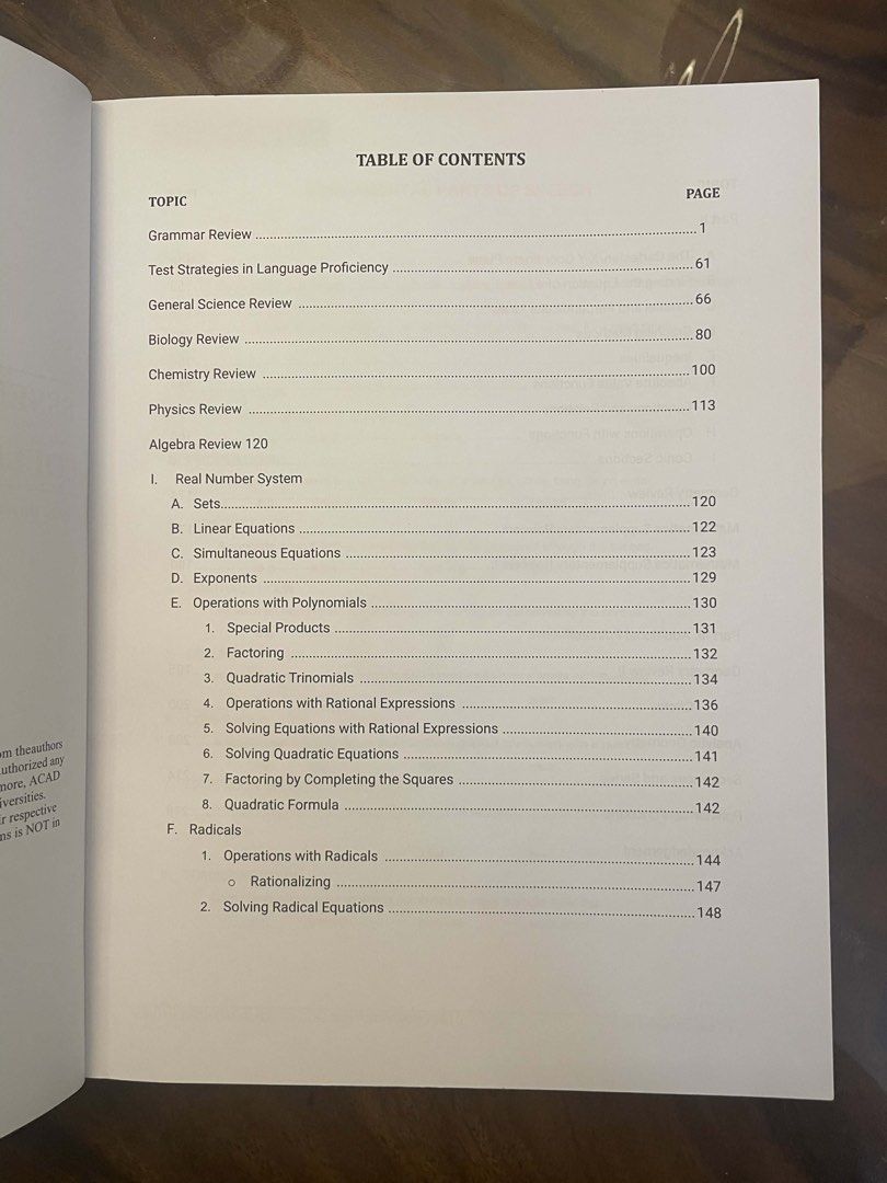 ACAD1 Essential Guide to College Admission Tests 2024 (Category: Textbooks) located in Mandaluyong City. Submitted by blubaerry (Listing ID 1429648470, Image 3). Description: ACAD1 Essential Guide to College Admission Tests (₱500) - 2024 Revised Edition - Applicable for UPCAT, ACET, DCAT, and USTET - Written by UPCAT passers and Science High School teachers - Coverage includes grammar review, language proficiency, reading comprehension, general s