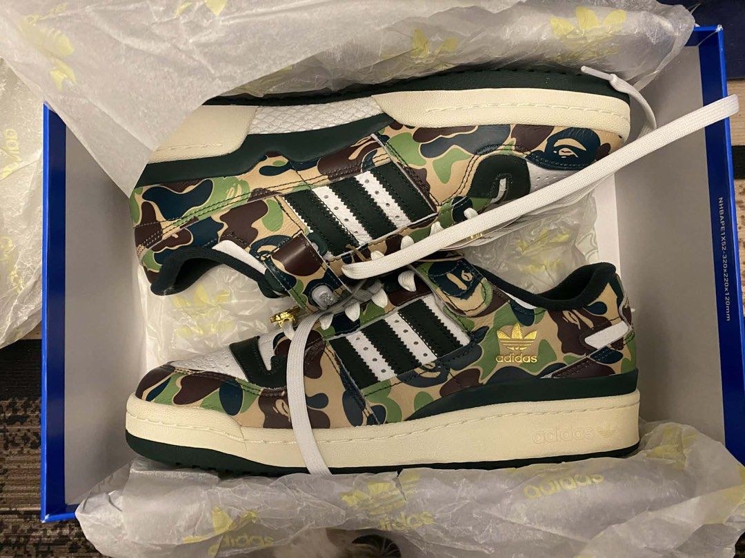 Adidas Forum 84 Low BAPE Camo (Category: Sneakers) located in Manila. Submitted by seek_fitz (Listing ID 1429611880, Image 2). Description: .