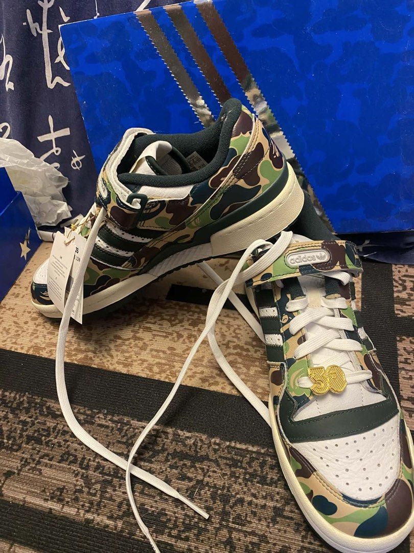Adidas Forum 84 Low BAPE Camo (Category: Sneakers) located in Manila. Submitted by seek_fitz (Listing ID 1429611880, Image 1). Description: .