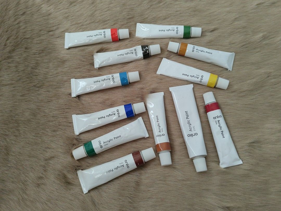 Anko Acrylic Paint from Australia (Category: Art & Prints) located in Manila. Submitted by 0000o0000 (Listing ID 1429546526, Image 1). Description: No issue Some bawas some still sealed RFS: i dont know how to paint .