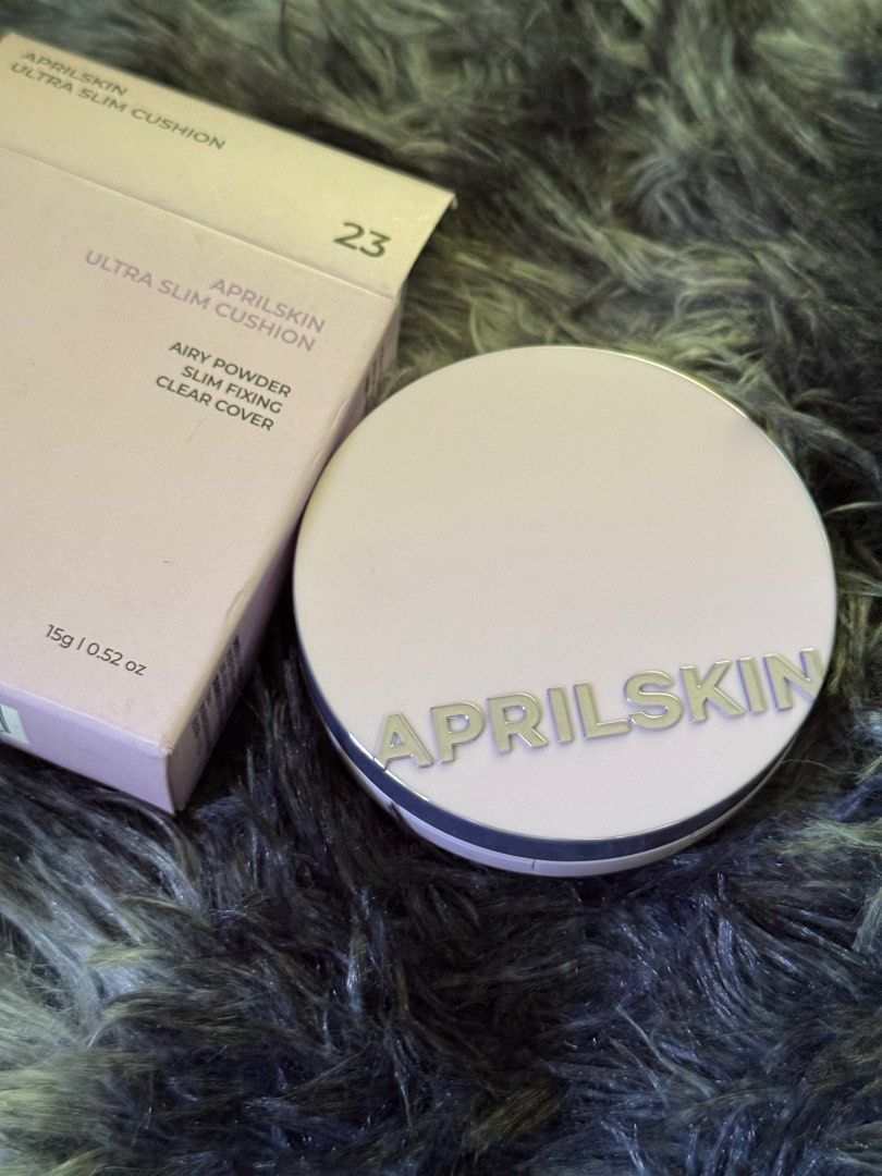 Aprilskin Ultra Slim Cushion #23 (Category: Makeup) located in Pasig City. Submitted by beautyloversph (Listing ID 1429540622, Image 1). Description: From japan.