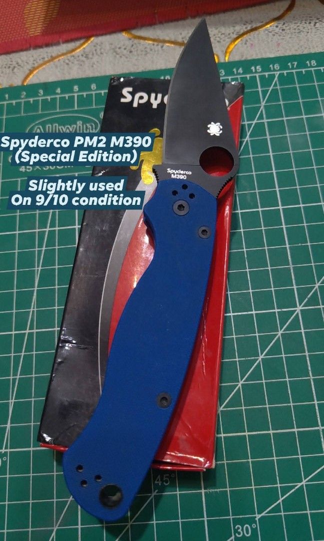 Benchmade, Spyderco, Kershaw. Various Knives (Category: Knives & Chopping Boards) located in Caloocan City. Submitted by yourknifekeeper (Listing ID 1429659523, Image 3). Description: 🔥 RUSH SALE – Original EDC Knives (Spyderco, Benchmade, Kershaw) 🔥 📍 Location: Cebu City 💰 Need funds / Decluttering — 🔪 Spyderco Paramilitary 2 M390 (Limited Edition – Deep Blue) • Condition: 9/10 (slightly used, well maintained) • Smooth action, sharp edge • 