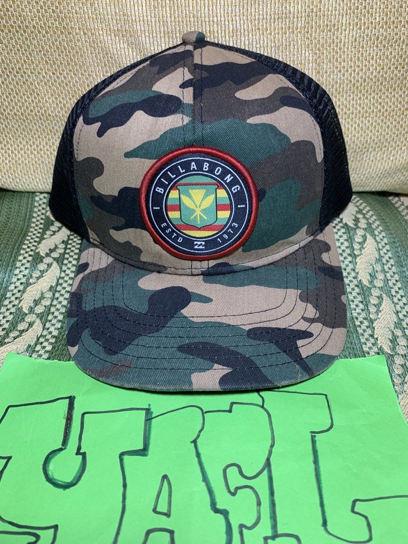 Billabong Camo Trucker Cap (Category: Caps & Hats) located in Manila. Submitted by papayaelmoto (Listing ID 1429608031, Image 1). Description: billabong trucker cap 450 issue my gasgas s brim manila area meetup add shipping sa malayo.