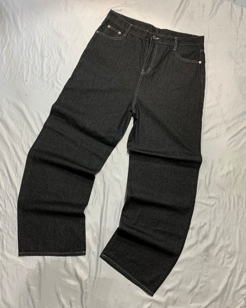 BLACK RAW DENIM RAON 2XL (MID DENIM) (Category: Jeans) located in Quezon City. Submitted by thethriftselector (Listing ID 1429525729, Image 2). Description: Dimes (Inches) 34.5 (W) Waistline 45 (L) Length 14 (T) Thigh 10.5 (L.O) Leg opening Color rate: 10/10 Condition: 10/10 Issue: none.