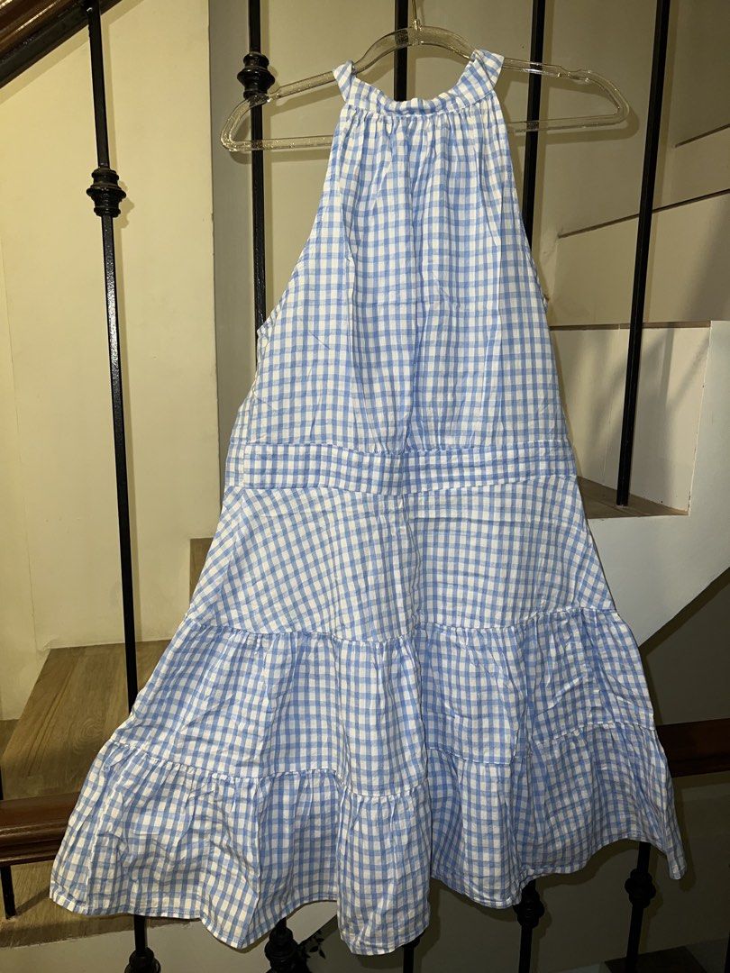 Blue and White Gingham Halter Dress (Category: Dresses) located in Trece Martires City. Submitted by jaaadeya (Listing ID 1429506291, Image 1). Description: so beautiful .