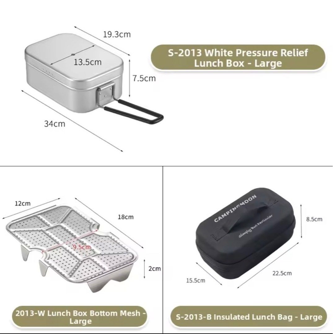 Campingmoon Mess Tin Cooking Kit, Camping Cook Kit (Category: Hiking & Camping) located in Pasay City. Submitted by jen.pen (Listing ID 1429604622, Image 3). Description: .