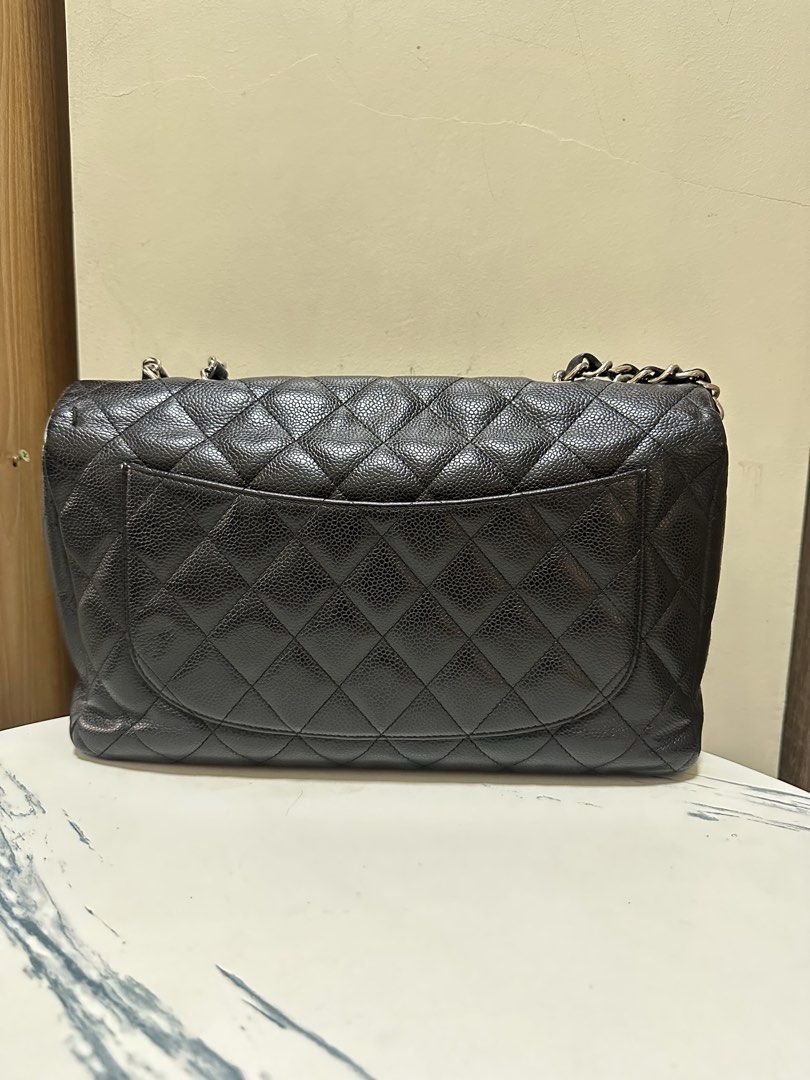 Chanel Black Quilted Shoulder Bag (Category: Luxury Bags & Wallets) located in General Tinio. Submitted by joyce.abes18 (Listing ID 1429540409, Image 3). Description: - Black quilted shoulder bag - Silver-tone chain strap and hardware - Iconic CC logo on flap closure - Interior zippered pocket - Exterior slip pocket - Diamond-stitched pattern - Textured leather exterior No more serial. guaranteed original.
