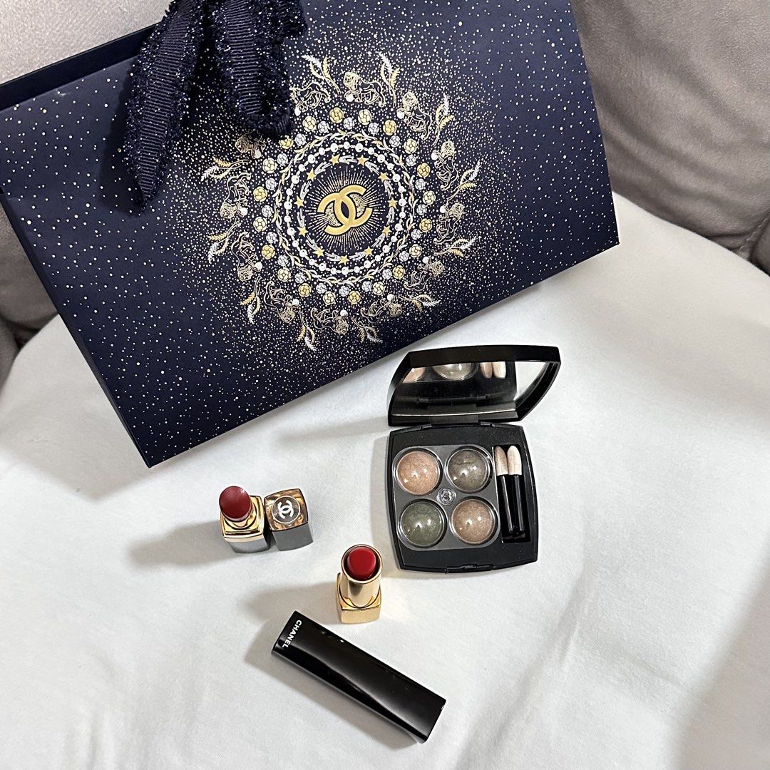 CHANEL Makeup Set (Category: Makeup) located in Cebu City. Submitted by zarizariii___ (Listing ID 1429541303, Image 1). Description: All from Ayala Rustan’s! Get them as a set or individually at a very affordable price 🥹 Check Rustan’s page for the SRP..