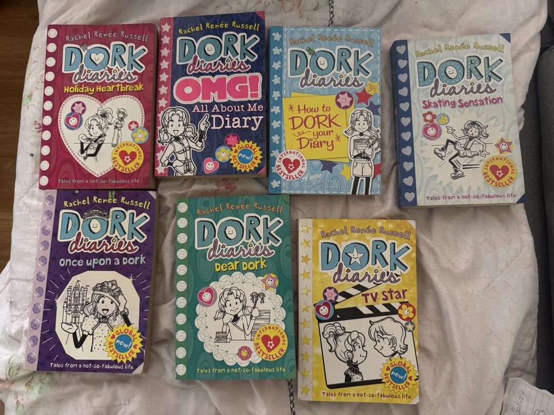 Dork Diaries Book Set (Category: Children's Books) located in Los Banos. Submitted by 0akley_07 (Listing ID 1429562013, Image 1). Description: 100 each discount take all slightly yellowing payment first‼️ gcash only negotiable.