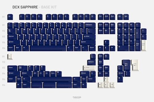 Drop DCX Sapphire Keycap Set446582932594370561